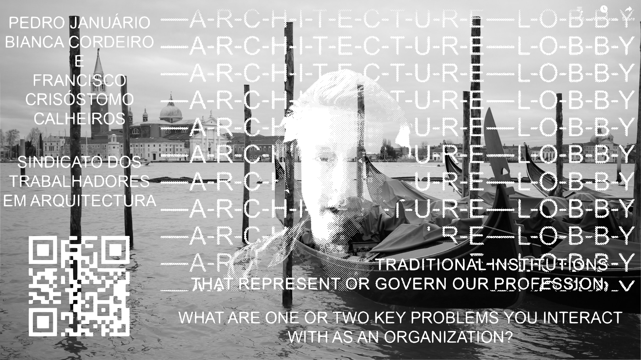 The Architecture Lobby presents oral history of labor organizing at the 2025 Venice Biennale